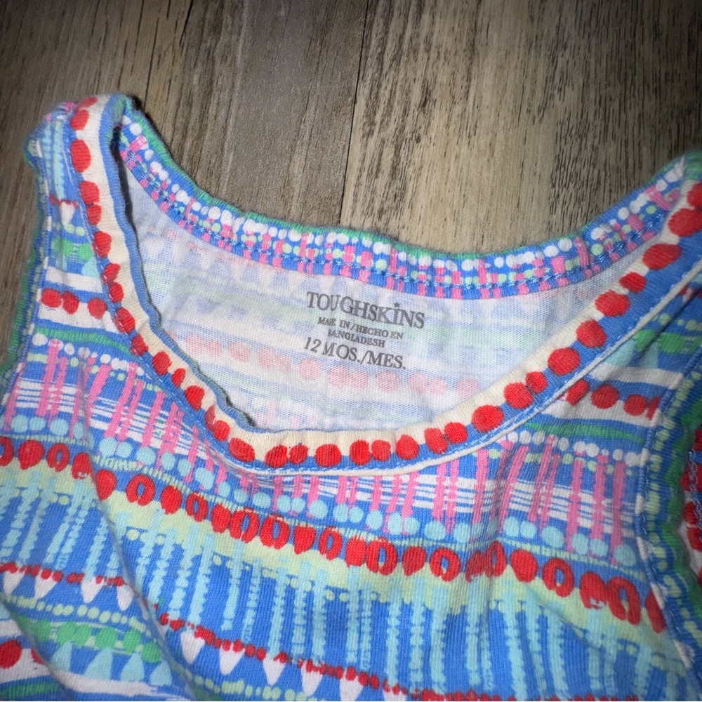 Cat & Jack Pink Tie-Dye and Colorful Striped Dresses - Picture 5 of 8